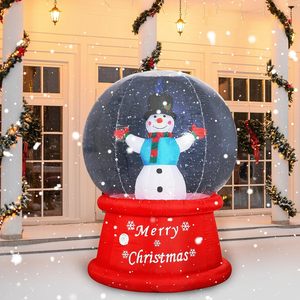 Bonhomme de neige gonflable LED lumineux, durable, imperméable, en polyester, pour Noël, 7,5 pieds, décoration intérieure/extérieure pour jardin - Product Image 2