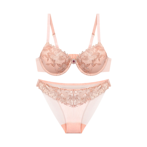 סט הלבשה תחתונה תחרה מעוצב בהתאמה אישית, דגם ODM OEM, סקסי עם רקמה, במידות גדולות לנשים - Product Image 6