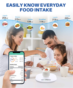 Báscula de cocina precisa de acero inoxidable, calculadora de calorías de nutrición Bluetooth, balanza de pesaje Digital, báscula de alimentos - Product Image 6