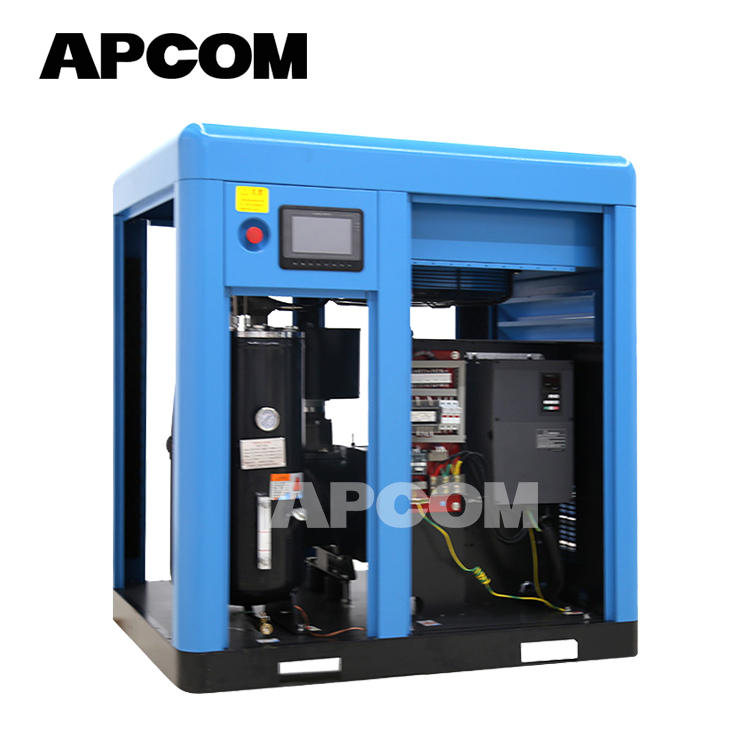 NOUVEAU 2020 APCOM PM Fréquence Chine Marque Aimant Permanent À Vitesse Variable 30HP 22KW Vis Compresseur D'air