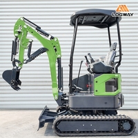 Efisiensi Kerja Tinggi Excavator Mini LOGWAY Lebar Bucket 400mm Operasi Serbaguna untuk Lokasi Kerja Kecil Mini Digger