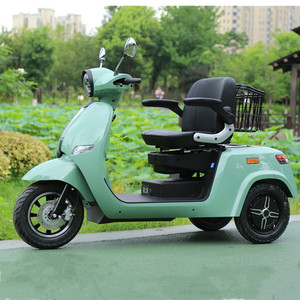 Triciclo Eléctrico con Batería de Litio de 48V 60V 20Ah, Motor sin Escobillas, Capacidad de Carga de 100-200 kg, para Uso Doméstico, Scooter de Movilidad para Mujeres y Niños - Product Image 2