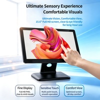 Terminal POS Todo en Uno Plegable con Android 14, Carcasa Metálica, Diseño Ultrafino, Pantalla Dual, WIFI, NFC para Comercios Minoristas