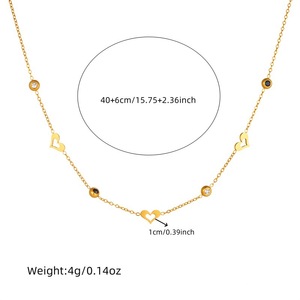 Heart Shape Shell Necklace And <b>Bracelet</b> <b>Set</b> Women's Everyday Wear Stainless Steel Jewelry Fine Jewelry <b>Sets</b> - Product Image 4