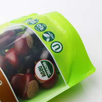 Sacs refermables en Mylar laminé pour aliments, formats 3,5g, 7g, 14g, 28g, avec fermeture éclair, à fond plat