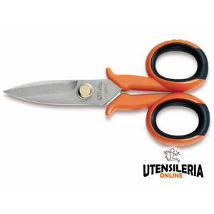 Tijeras de electricista Beta 1128BMX con cuchillas rectas y microserración - Product Image 1