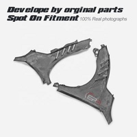Rejilla de Ventilación Superior Delantera de Fibra de Carbono EPR para Civic Type R MK5 FK7 FK8 10.ª Generación FC1 - Acabado Pulido