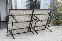 Table de ping-pong d'extérieur résistante aux intempéries en SMC, pliable, pour adultes, pour patio, cour, jardin, école