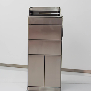 Modern Trendy Metal Hair Salon Storage Rack Barbershop <b>Tool</b> Cabinet with Small Drawer Salon <b>Trolley</b> Cabinet - Product Image 2