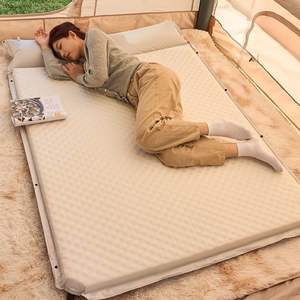 Matelas <span class=keywords><strong>de</strong></span> camping auto-gonflant double, léger et portable, en mousse, pour 2 personnes, design moderne - Product Image 1