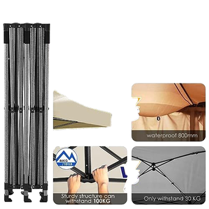 Tuoye ngoài trời không thấm nước nhiệm vụ nặng nề Pop Up gazabo khung thép Tán lều lều quảng cáo cho triển lãm thương mại - Product Image 3