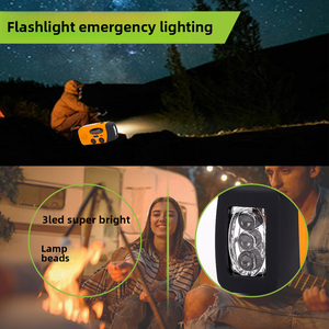 Xách tay 4000mAh năng lượng mặt trời ngân hàng điện với đèn LED AC USB sạc emerncy FM/AM thời tiết đài phát thanh đèn pin & Loa sử dụng ngoài trời - Product Image 5