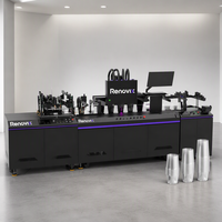 Imprimante numérique jet d'encre Renovix populaire à passage unique pour les côtés des gobelets, CMYKW multicolore, pour gobelets à boisson jetables
