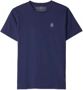 Camiseta Clásica de Cuello Redondo para Hombre, Diseño con Bordado P B, Camiseta con Patrón de Bordado de Dibujos Animados, Top de Manga Corta # PB - Product Image 4