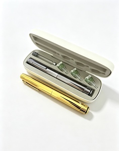 0-60IU Reusable Eye Cream Dosing Pen with Gold Plated Aluminum <b>Plastic</b> Shell, <b>Rubber</b> Stopper and Custom Logo for Export - Product Image 1