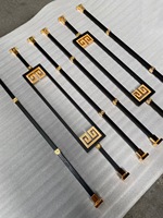 Offre Spéciale poteaux d'escalier en fer forgé pratiques avec colliers en laiton doré garde-corps de balcon intérieur pour escalier en plastique