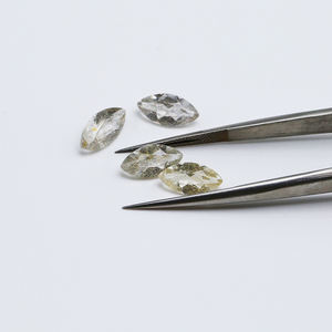Cabochon Marquise en Titane Quartz Rutile Naturel 5X10, Cristal <span class=keywords><strong>Clair</strong></span>, Rutile <span class=keywords><strong>Doré</strong></span> Abondant, pour Accessoires Incrustation - Product Image 4