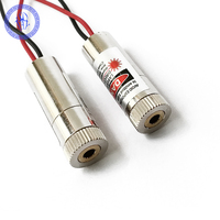 Module Laser réglable 5mW 120 V, ligne rouge, Angle de ventilateur 4.5 degrés 650nm