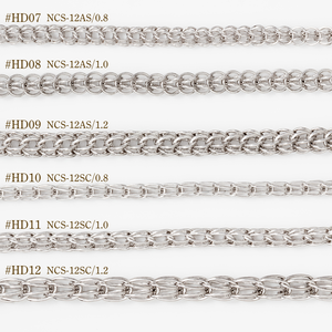 Gargantilla de eslabones de cadena Ag925 de latón de 18K 14K hecha a mano, cadena de corazón X de moda con triángulo para mujer - Product Image 3