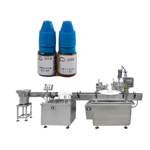 Machine de capsulage de remplissage de petites bouteilles entièrement automatique pour gouttes oculaires/huile essentielle