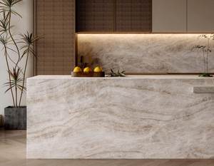 Pierre frittée pleine masse Spring Dawn by Mirror Lake Soft Glow pour plans <span class=keywords><strong>de</strong></span> travail et crédences <span class=keywords><strong>de</strong></span> cuisine - Product Image 3