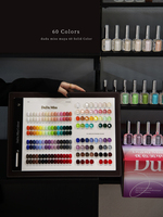 Muya – Kit de vernis à ongles gel 60 couleurs pour débutants, gel colorant pour ongles, blanchissant, couleurs vives, collection automne-hiver