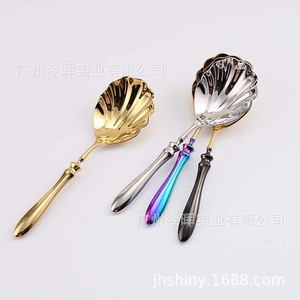 Shiny-Jh <b>Shell</b> Spoon 18 10 Stainless Steel <b>Mirror</b> Polished For Party Tableware Decorations - Product Image 3