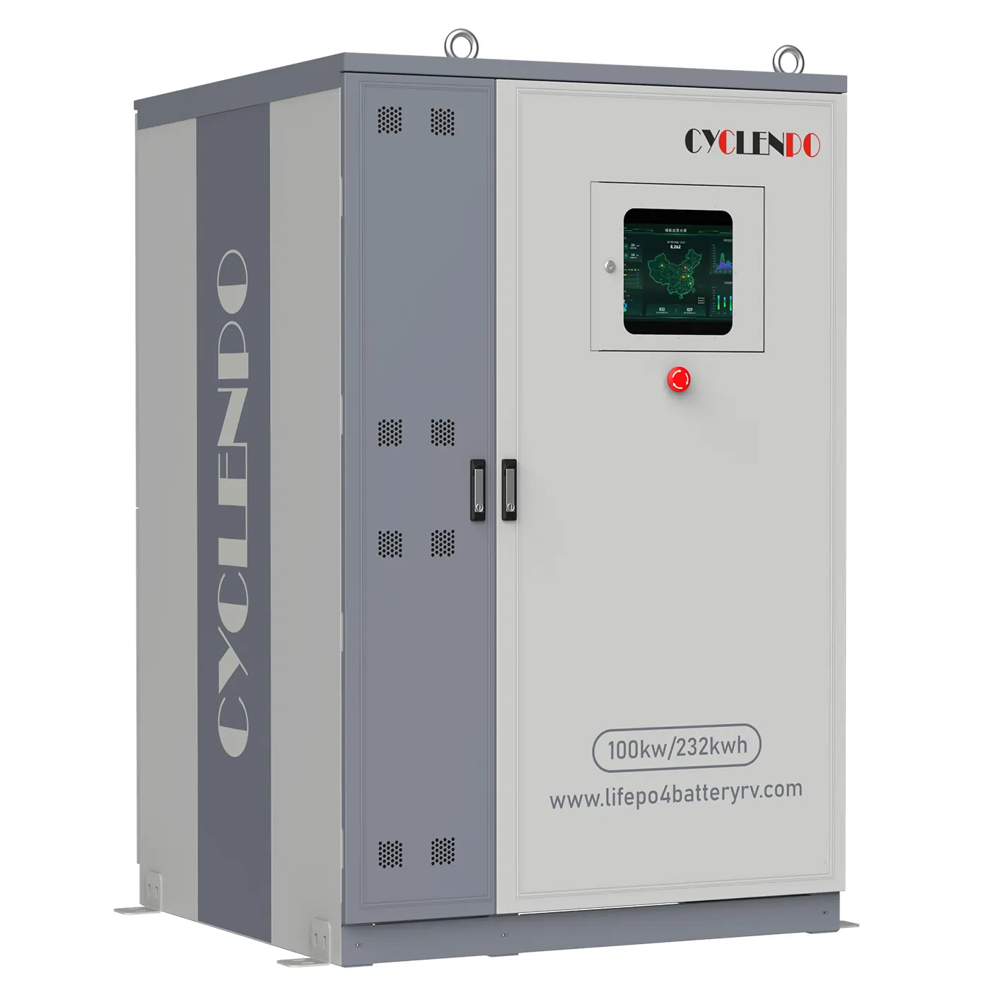 Cyclenpo 100 kwh 232 kwh hochspannungs-lithiumbatterie kommerzielles industrielles energiespeichersystem