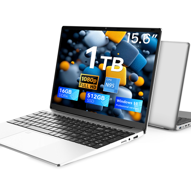 Brand New 15.6" 16:09 IPS 1920x1080 Intel N95 Quad-Core 1.7GHz Laptop 16GB RAM 512GB SSD Windows 11 English OEM/ODM for Students