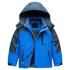 Veste d'extérieur d'hiver pour enfants Logo personnalisé Vestes de snowboard pour garçons Veste chaude avec capuche - Product Image 5