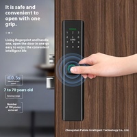 Stockage de données en nuage connecté en WiFi Serrure intelligente de poignée de porte Système de gestion des fabricants de portes en bois à usage intensif Carte d'hôtel Lockly