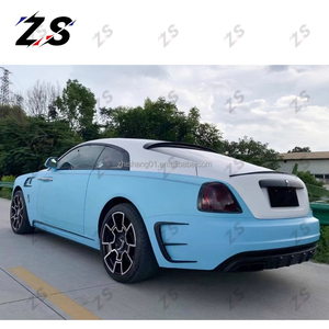 ZS utilisé pour Rolls Royce <span class=keywords><strong>Wraith</strong></span> mise à niveau M Style carbone forgé motif pare-chocs avant et arrière jupes latérales et aileron arrière Bodykit - Product Image 6
