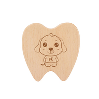 Boîte de rangement en bois pour dents de bébé, protège-dents personnalisé, étui de lait pour enfants, vente en gros, 100 pièces