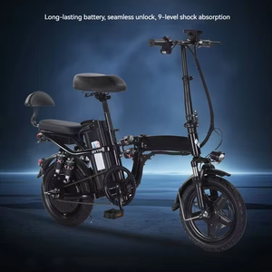 WindChaser 48V Faltbares 350W Elektrofahrrad mit 14-Zoll-Kohlenstoffstahlrahmen, 7-Gang-Schaltung, 12Ah/20Ah Lithium-Akku und Heckträger - Product Image 2