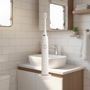 Brosse à dents électrique sonique pour adultes, poils doux, blanchiment des dents, charge sans fil, étanche IPX7 - Product Image 1