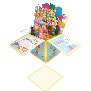 Scatola 3D Estraibile per Festa di <span class=keywords><strong>Compleanno</strong></span> a Tema Gatto con Scenografia di Gatti e <span class=keywords><strong>Auguri</strong></span> di <span class=keywords><strong>Buon</strong></span> <span class=keywords><strong>Compleanno</strong></span> - Product Image 3