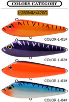Leurre artificiel personnalisé en ABS imprimé 210g avec logo, pour la pêche en bateau de la maquereau japonais et du maquereau espagnol en eau salée