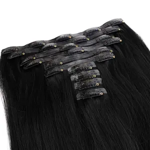 High Quality Golden Glow Seamless Clip In 100% Remy Indian Human Hair PU Skin Weft Clip in Hair Extension Supplier