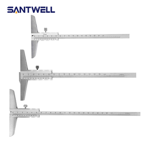 Calibrador de Profundidad Integral de Acero al Carbono 0-150/200/300mm, Herramienta de Medición de Alta Precisión - Product Image 1