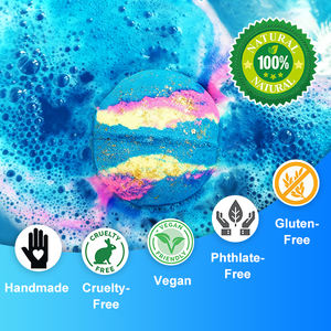 مجموعة فاخرة من كرات الاستحمام الفوارة لعيد الميلاد، حجم كبير مع عصا سحرية ومجوهرات مخفية، عضوية وآمنة للأطفال والكبار في السبا - Product Image 3