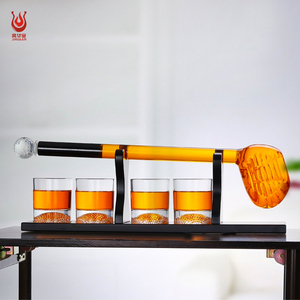 أكواب ويسكي كريستالية مخصصة على شكل كرة الجولف من الزجاج البوروسيليكات عالي الجودة للمطاعم والحفلات - Product Image 6