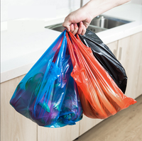 Sacs à provisions en plastique de vente d'usine avec des sacs de gousset latéraux de barrière de logo pour l'emballage d'affaires