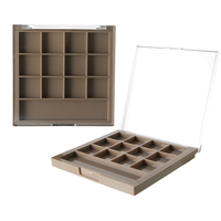 Palette à paupières vide 12 puits en ABS L105*W105*H15mm – Emballage cosmétique haut de gamme