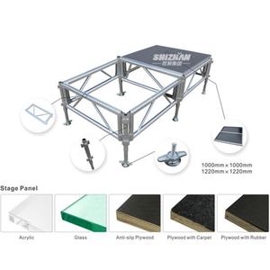 Быстросборная уличная сценическая платформа для мероприятий, складное мобильное сценическое оборудование, портативная, из алюминиевого сплава, модульная конструкция, усиленная - Product Image 3