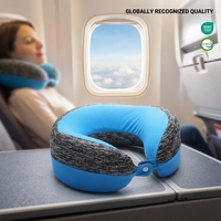 Oreillers de voyage en U portables et pliables pour le soutien du cou en avion, pour un sommeil optimal en classe économique, fabricant
