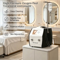 Appareil professionnel de peeling facial à jet haute pression, peeling physique sans aspiration, machine à jet d'eau et d'oxygène pour clinique