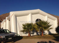 Tente structure gonflable professionnelle sur mesure, abri haut de gamme pour salons commerciaux et grands événements
