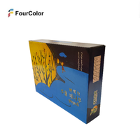 Boîte à fruits en carton ondulé personnalisée, recyclable, imprimée en quatre couleurs, avec design réutilisable, ventilation et revêtement UV