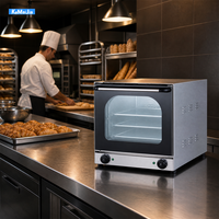 Four à convection professionnel à circulation d'air chaud avec porte vitrée