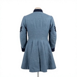 Historical Men's Waterproof <b>Woolen</b> Frock Coat American Reproduction Long Button Front Outerwear - Product Image 4